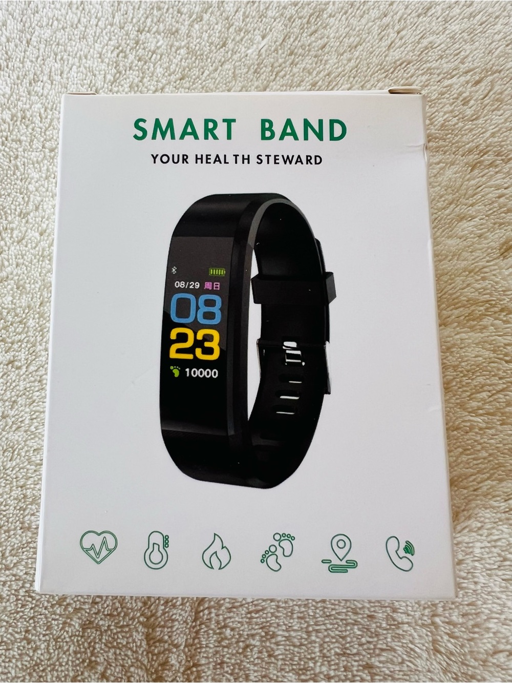 ID115 Plus "Smart Band: Your Health Steward" Fitness Tracker Watch NIB